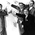 Foto Ian Carmichael, John Boulting, Richard Attenborough, Terry-Thomas