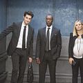 Foto Ben Schwartz, Don Cheadle, Kristen Bell