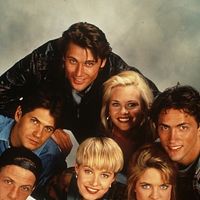 Foto Amy Locane, Andrew Shue, Courtney Thorne-Smith, Doug Savant, Grant Show