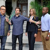 Foto Dule Hill, James Roday, Mira Sorvino, Tom Arnold