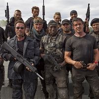 Os Mercenários 3 : Foto Antonio Banderas, Arnold Schwarzenegger, Dolph Lundgren, Glen Powell, Jason Statham