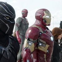 Capitão América: Guerra Civil : Foto Chadwick Boseman, Paul Bettany, Robert Downey Jr., Scarlett Johansson
