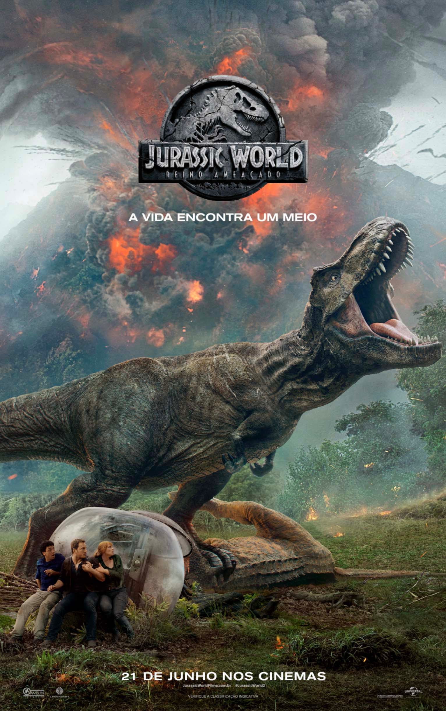 Resultado de imagem para jurassic world reino ameaÃ§ado