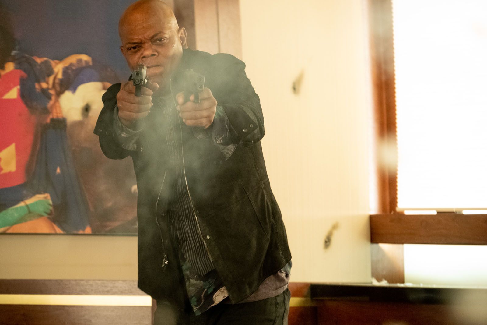 Foto De Samuel L Jackson Dupla Explosiva E A Primeira Dama Do