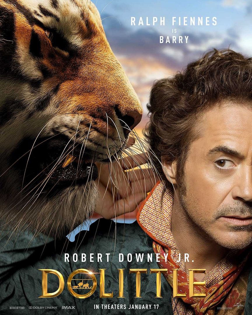 Dolittle | Novos cartazes individuais com Robert Downey Jr. e elenco de peso