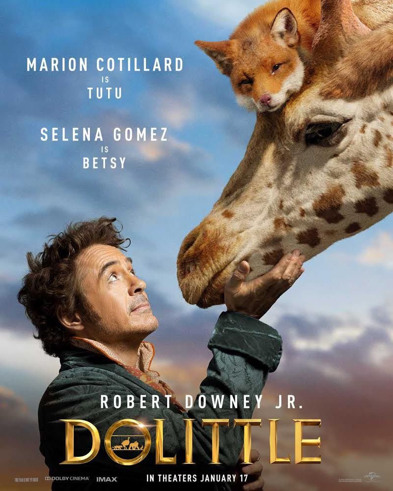 Dolittle | Novos cartazes individuais com Robert Downey Jr. e elenco de peso