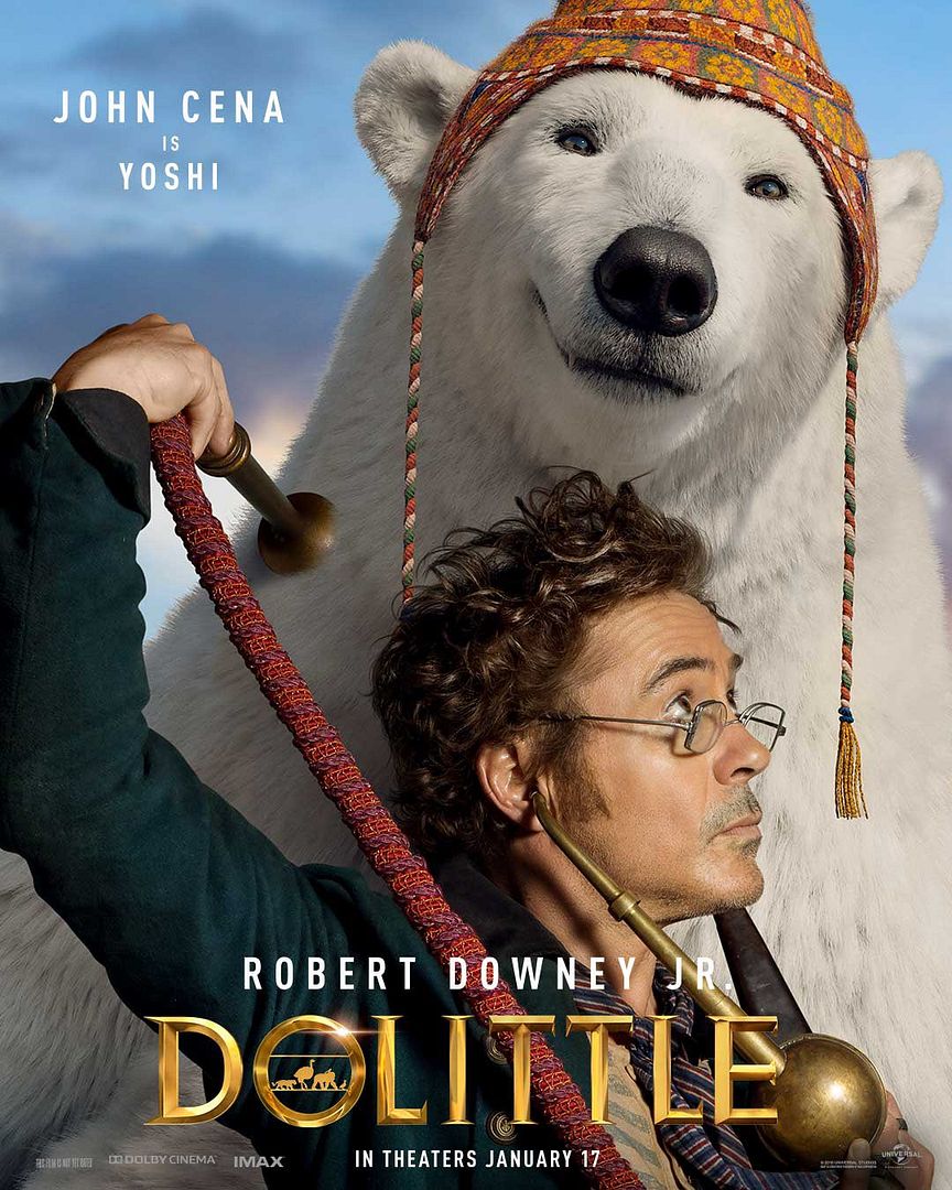 Dolittle | Novos cartazes individuais com Robert Downey Jr. e elenco de peso