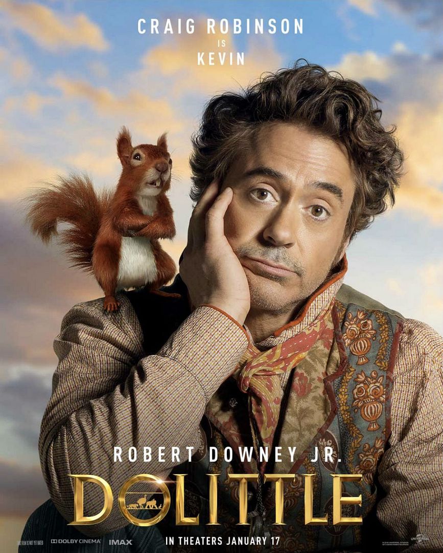 Dolittle | Novos cartazes individuais com Robert Downey Jr. e elenco de peso