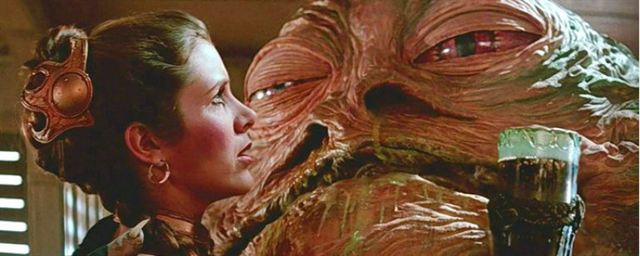 Star Wars Carrie Fisher Compartilha Uma Mensagem Especial Para Jabba O