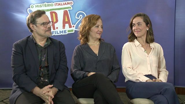 Detetives do Prédio Azul 2 - O Mistério Italiano Entrevista Elenco Adulto e Diretora