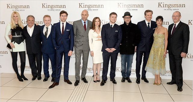 Kingsman - Serviço Secreto : Vignette (magazine) Claudia Schiffer, Colin Firth, Mark Strong, Matthew Vaughn, Sofia Boutella