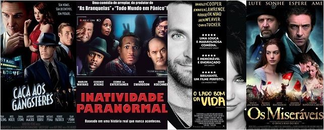 Inatividade Paranormal, O Lado Bom da Vida e Os Miseráveis são as principais estreias do fim de semana