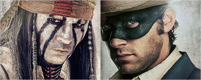 O Cavaleiro Solitário: Johnny Depp e Armie Hammer em novos cartazes e fotos