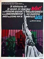 Pôster de A Perseguição e o Assassinato de Jean-Paul Marat Desempenhados Pelos Loucos do Asilo de Charenton Sob a Direção do Marquês de Sade