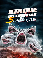 Pôster de Ataque Do Tubarão De 5 Cabeças