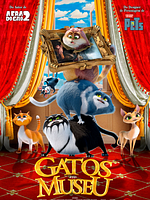 Pôster de Gatos no Museu