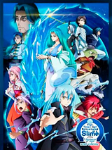 Pôster de That time I got reincarnated as a slime – O filme: Lágrimas do mar azul-celeste