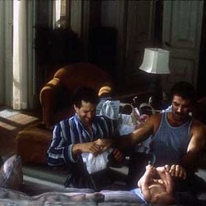 Foto Três Solteirões e um Bebê