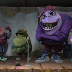 Foto O Grilo Feliz e os Insetos Gigantes