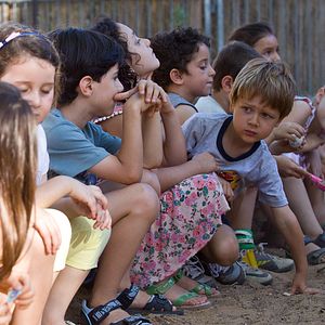 Foto A Professora do Jardim de Infância