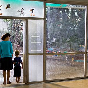 Foto A Professora do Jardim de Infância