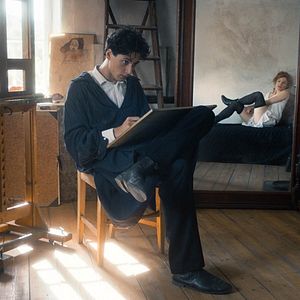 Foto Egon Schiele - Morte e a Donzela