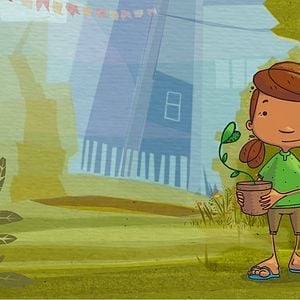 Foto Miúda e o Guarda-Chuva