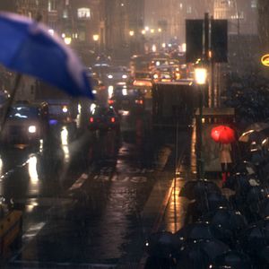 Foto O Guarda-Chuva Azul