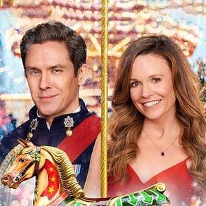 Foto Um Carrossel de Natal