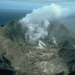 Foto Vulcão Whakaari: Resgate na Nova Zelândia