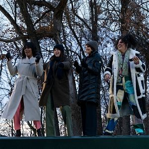 Foto As Garotas do Ônibus: Jornalistas de Campanha