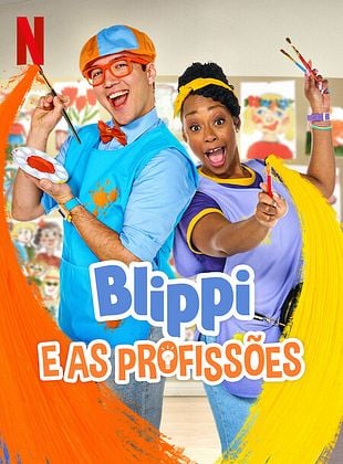 Pôster de Blippi e as Profissões