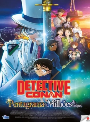 Pôster de Detetive Conan: O Pentagrama de Milhões de Dólares