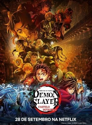 Pôster de Demon Slayer: Kimetsu no Yaiba - Castelo Infinito