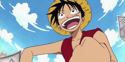 Pôster de Zettai zetsumei ! Mōjū tsukai Morge tai Luffy !