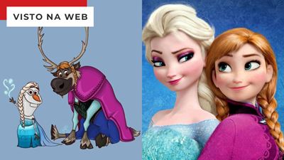 E se Olaf adotasse o visual de Elsa? Artista imagina os bichos fofos da Disney com os looks das princesas