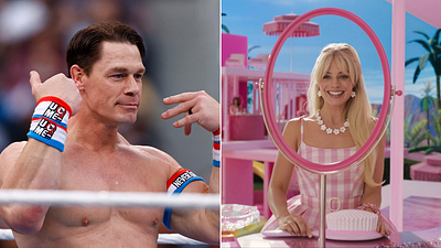Imagem da notícia John Cena como sereia? Imagens inéditas de Barbie mostram o mundo perfeito de Margot Robbie se misturando com a vida real