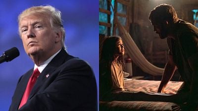 Imagem da notícia Donald Trump recebe Jim Caviezel e Tim Ballard para exibição privada de Sound of Freedom: “Está vencendo os maiores filmes lá fora”