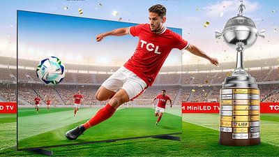 Imagem da notícia Lançamento! Smart TV TCL 4K QLED P7L já está disponível no Brasil para ser sua tela oficial do futebol