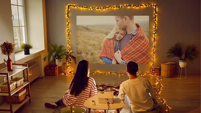 Imagem da notícia Este projetor 4K promete transformar sua casa em sala de cinema e está com mais de R$ 300 de desconto