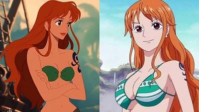 Imagem da notícia Assim seriam os personagens de One Piece em uma animação da Disney - Nami pareceria A Pequena Sereia