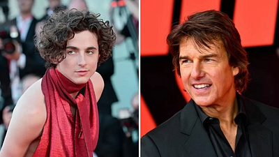 Imagem da notícia Timothée Chalamet descreveu a carta que recebeu de Tom Cruise: “Foi como um grito de guerra!”