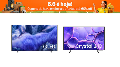 Imagem da notícia 2 por 1 no 6.6! Combo de Smart TV 4K entra em liquidação na loja oficial da Samsung na Amazon