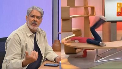 Imagem da notícia 12 Anos depois, William Bonner descobre a verdade sobre famoso tombo na TV e fica em choque: "Estou pagando um mico homérico"