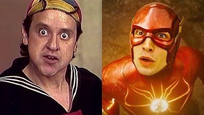 Imagem da notícia E se substituirmos o Flash pelo Quico de Chaves? Novo filme da DC ganha trailer com Seu Madruga de Superman