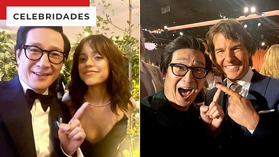 Imagem da notícia Ke Huy Quan é o rei das selfies com famosos: Confira os registros de seus encontros com Jenna Ortega, Anne Hathaway e mais