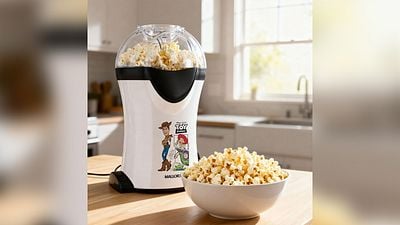 Imagem da notícia Sessão de cinema em casa: Pipoqueira de Toy Story atinge menor preço do ano na Amazon