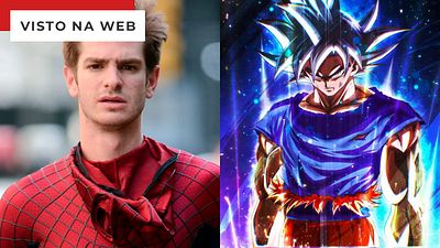Imagem da notícia Andrew Garfield irreconhecível como Goku? Imagens mostram como seria o crossover de Homem-Aranha e Dragon Ball Z