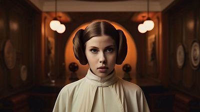 Imagem da notícia E se Star Wars fosse dirigido por Wes Anderson? Scarllet Johansson seria a Princesa Leia perfeita