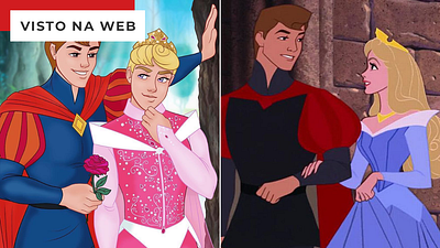 Imagem da notícia O Belo e a Fera: Artista imagina clássicas animações da Disney com casais gays